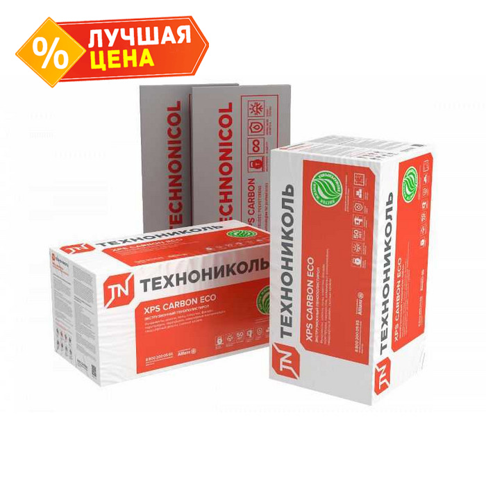 Экструдированный пенополистирол Технониколь XPS CARBON ECO 100х580х1180-L